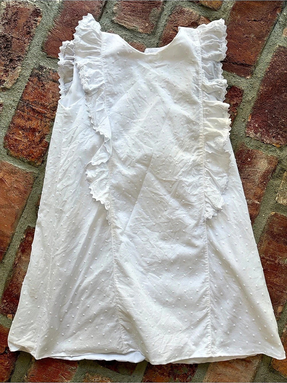 Shrimp & Grits Kids White Mini Shift Dress Like New